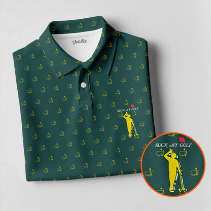 Suck At Golf Augusta Golf Polo Shirt