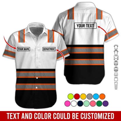 Personalized Brand Workwear Button Shirt: Custom Non Reflective Team Company Uniform