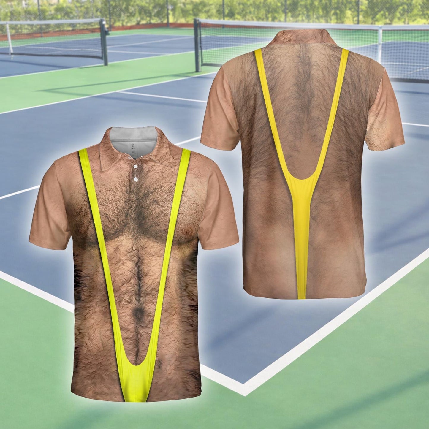Abs Muscle Polo Shirt for Men, Dad Bod Illusion Polo, Novelty Beer Belly Shirt
