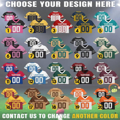 Custom Football Crop Jersey for Women