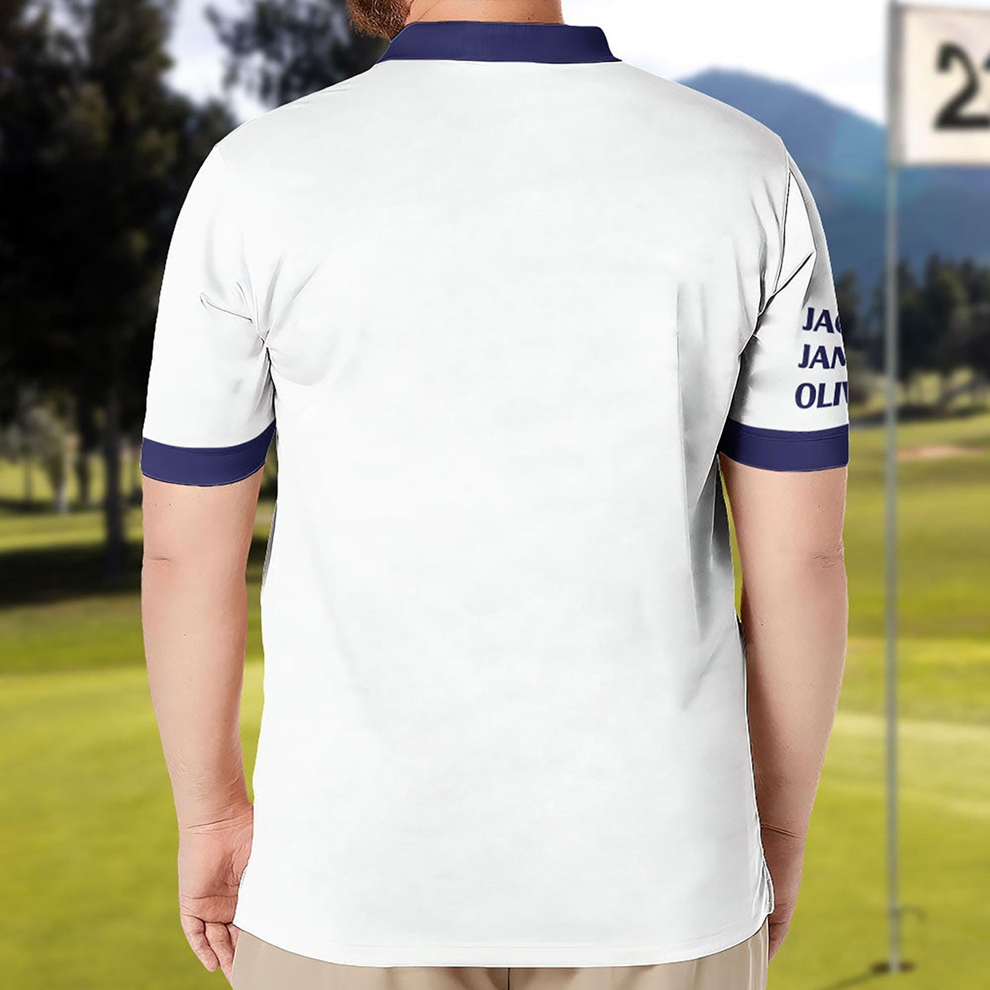 Dad The Man The Myth The Legend Personalized Polo Shirt