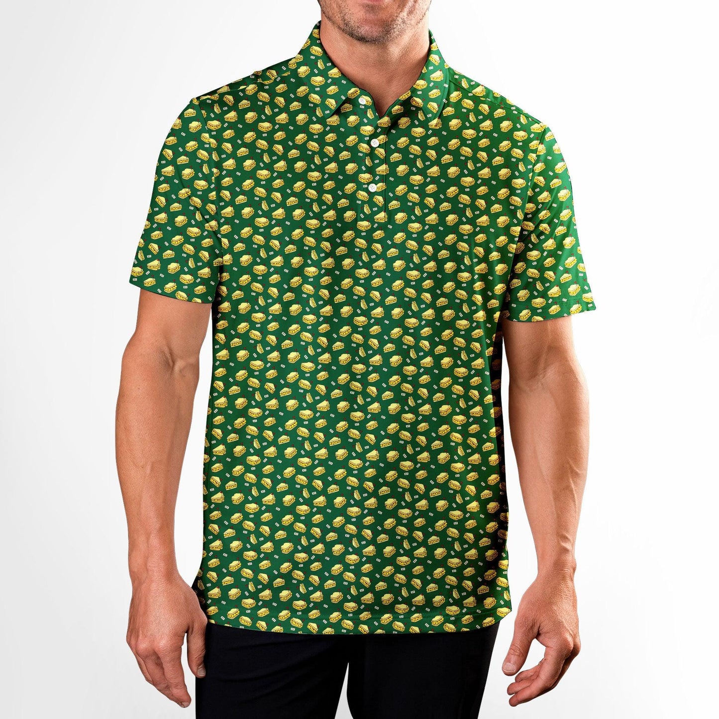 Pimento Cheese Sandwich Golf Polo Shirt, Golf Polo Shirt