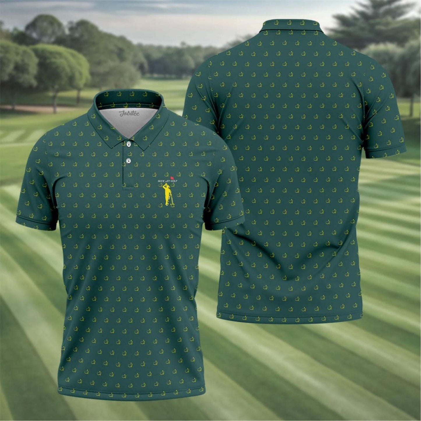 Suck At Golf Augusta Golf Polo Shirt
