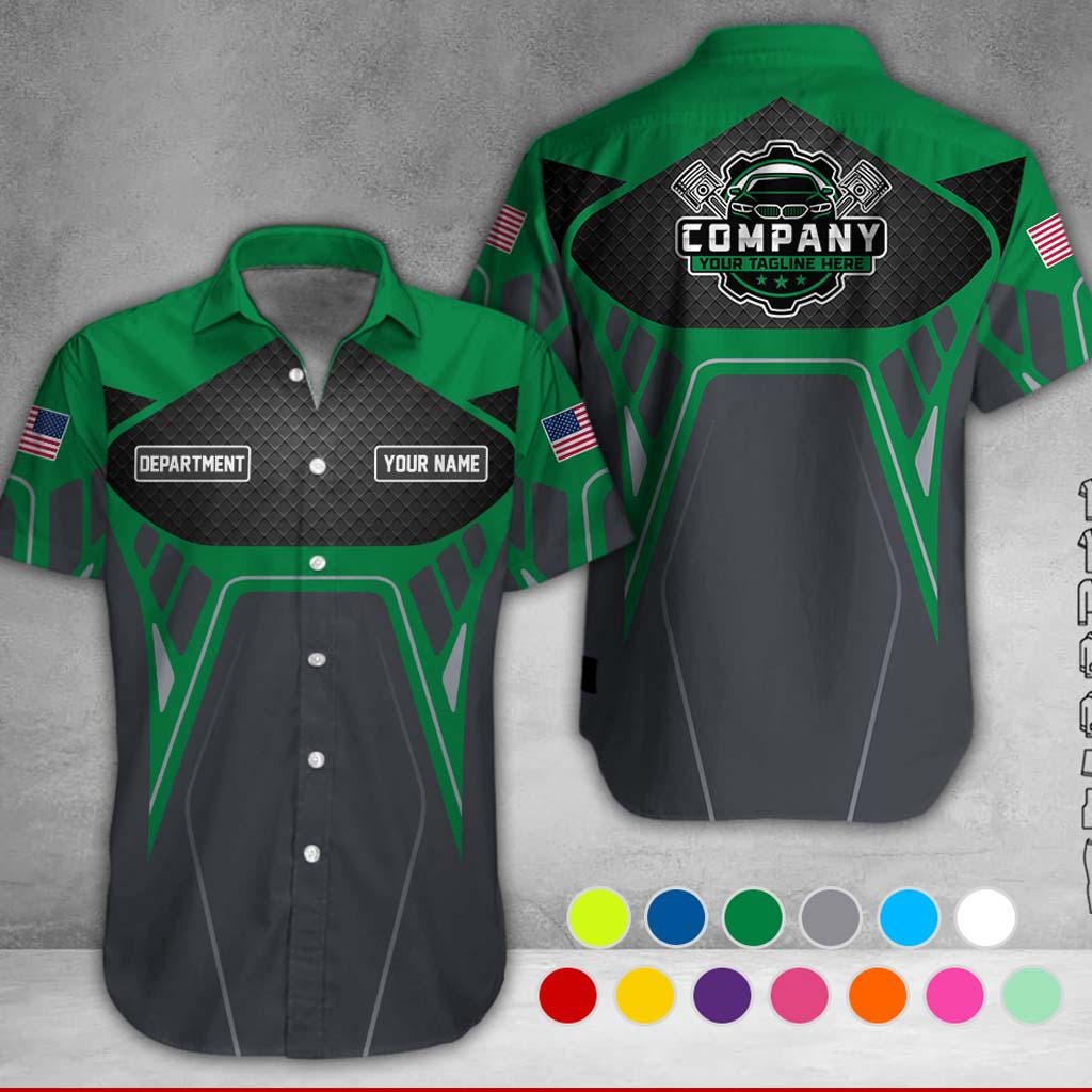 Custom Mechanic 3D All Over Print Shirt, Auto Repair Uniform