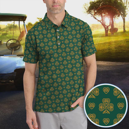 St. Patrick’s Day Shamrock Golf Polo