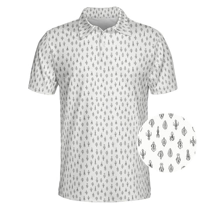 Funny Hidden Pattern Polo Shirt for Him, Personalized Polo Shirt for Husband Friend
