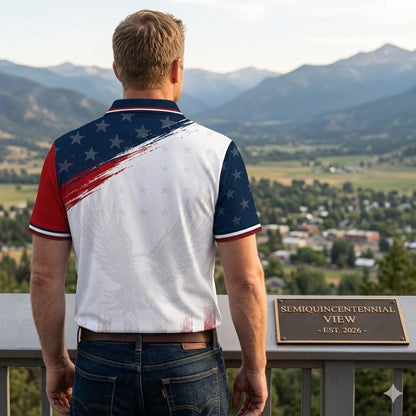 Custom America 250th Anniversary Polo Shirt