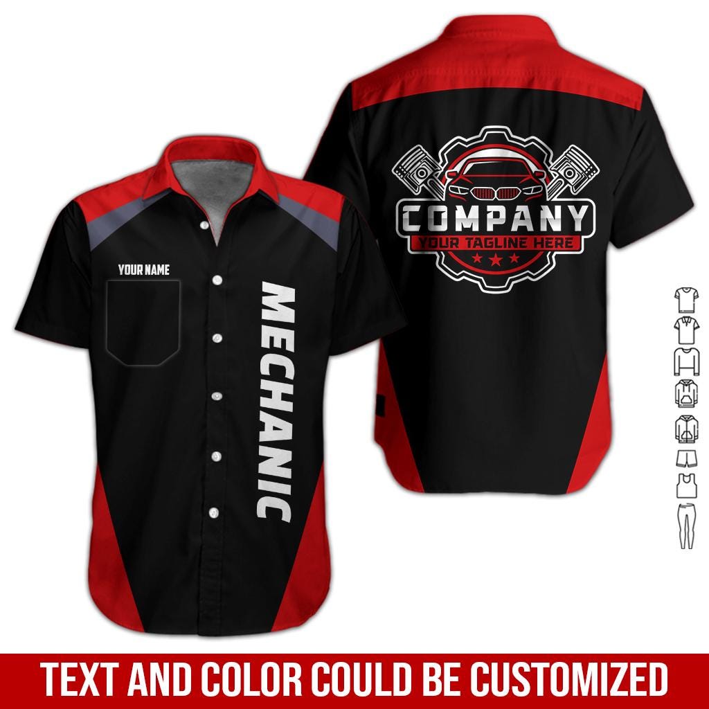 Custom Mechanic Work Shirt: Personalized Auto Repair Uniform