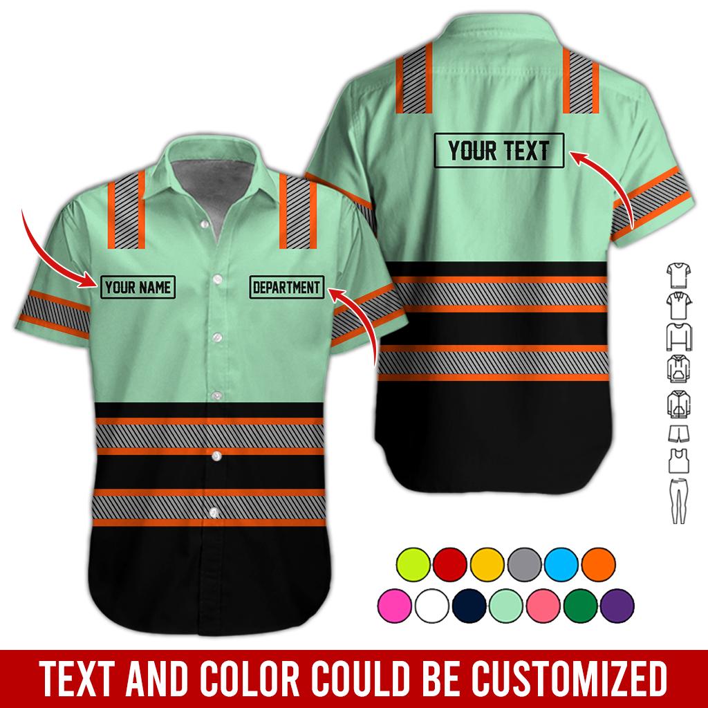 Personalized Brand Workwear Button Shirt: Custom Non Reflective Team Company Uniform