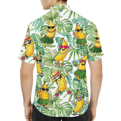 Banana Hawaiian Shirt for Men Women Youth, Hula Banana