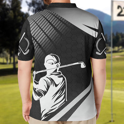 The Golffather Personalized Polo Shirt, Father's Day Gift for Golf Dad