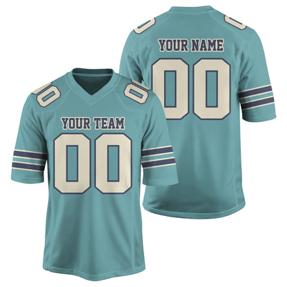Personalized Team Name And Number Football Jersey, Custom V-neck Short Sleeve Jersey Shirt