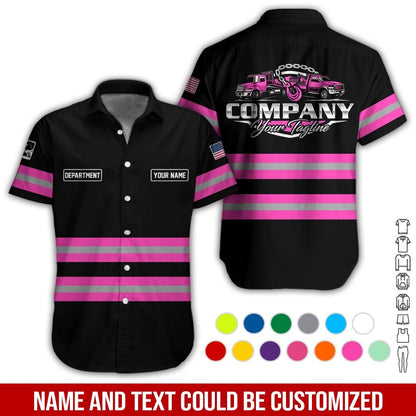 Custom Tow Truck Work Shirt: Personalized Towing Company Uniform