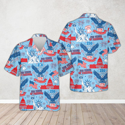 250 Years of Freedom 1776–2026 Hawaiian Shir