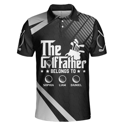 The Golffather Personalized Polo Shirt, Father's Day Gift for Golf Dad