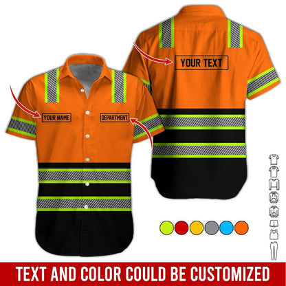 Personalized Brand Workwear Button Shirt: Custom Non Reflective Team Company Uniform