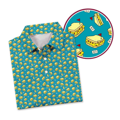Pimento Cheese Sandwich Golf Polo Shirt, Golf Polo Shirt