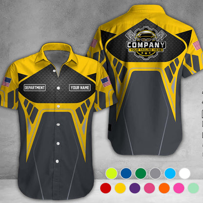 Custom Mechanic 3D All Over Print Shirt, Auto Repair Uniform