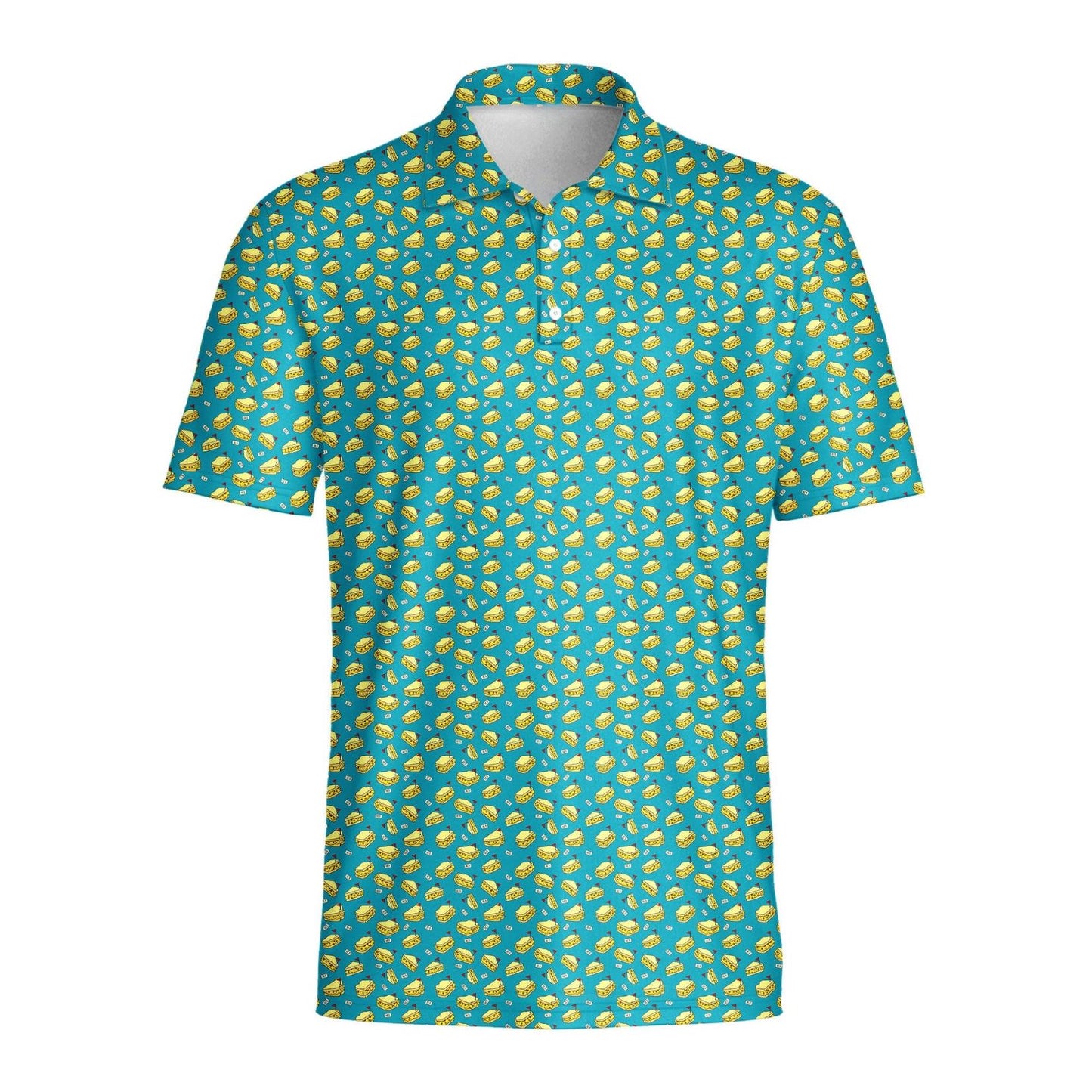 Pimento Cheese Sandwich Golf Polo Shirt, Golf Polo Shirt