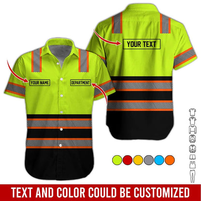 Personalized Brand Workwear Button Shirt: Custom Non Reflective Team Company Uniform