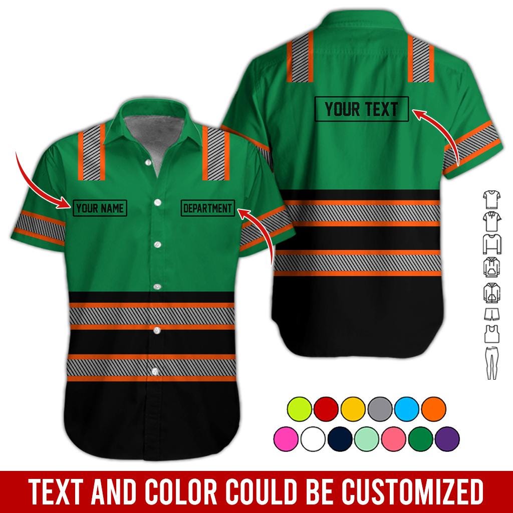Personalized Brand Workwear Button Shirt: Custom Non Reflective Team Company Uniform