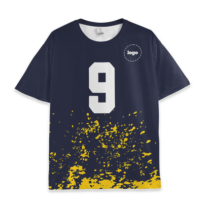 Custom Team Black and Gold Pattern Soccer Jersey