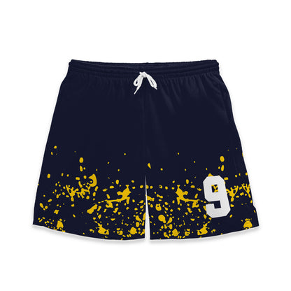 Custom Team Black and Gold Pattern Soccer Jersey