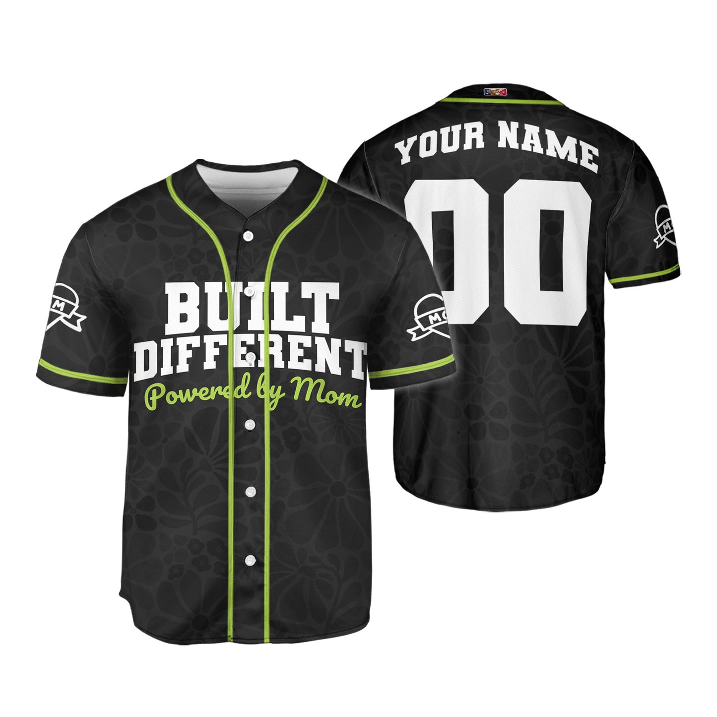 Custom Build Different Powered by Mom Baseball Jersey