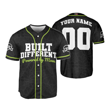 Custom Build Different Powered by Mom Baseball Jersey