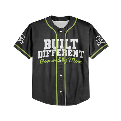 Custom Build Different Powered by Mom Baseball Jersey