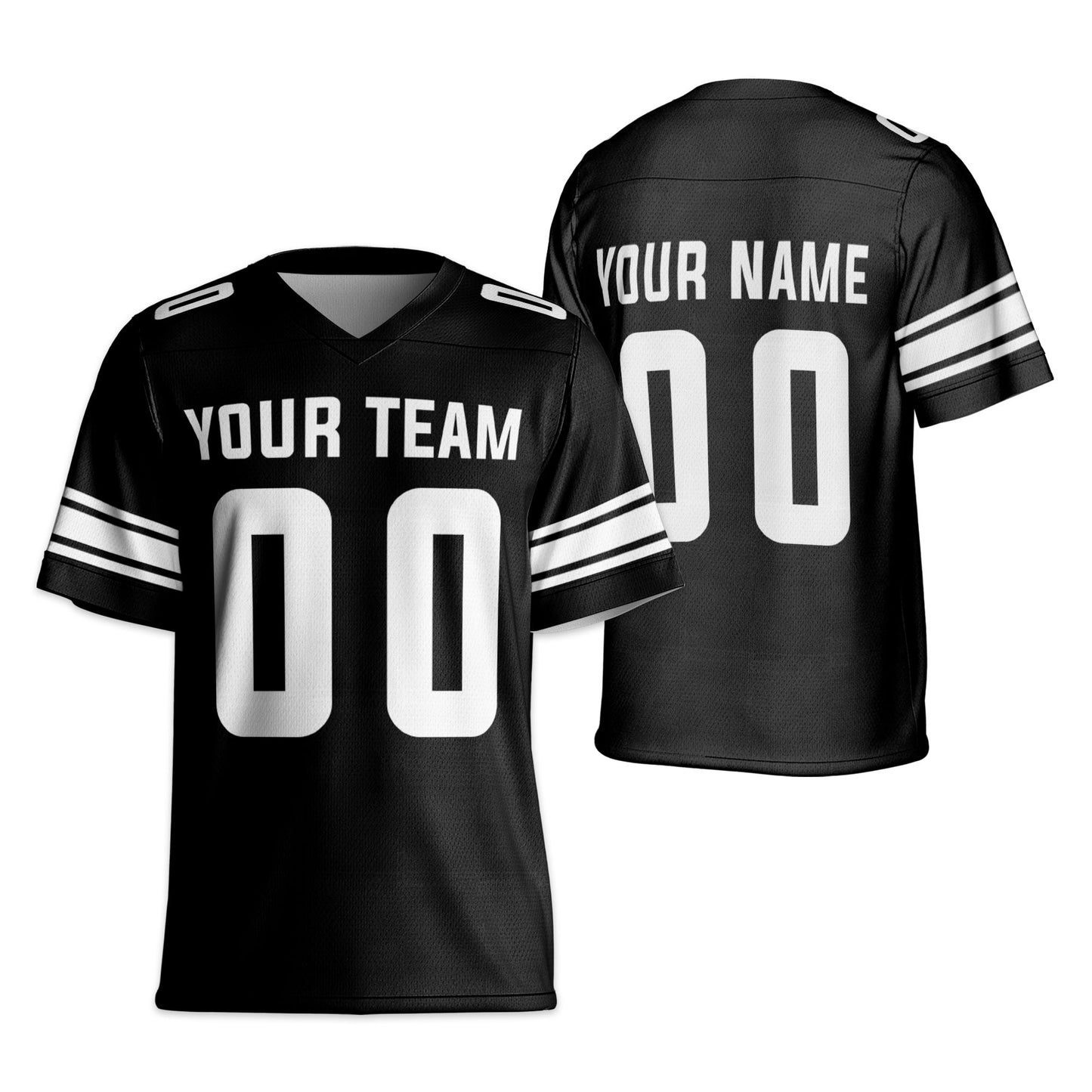 Personalized Team Name Cool Style Black Football Jersey