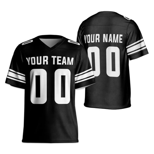 Personalized Team Name Cool Style Black Football Jersey