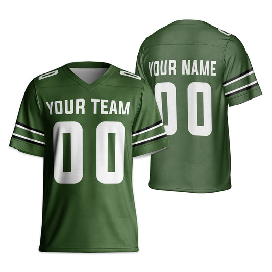Personalized Team Name Cool Style Dark Green Football Jersey