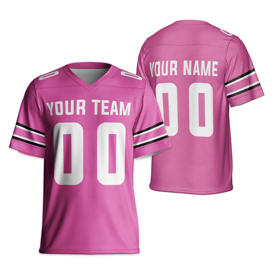 Personalized Team Name Cool Style Pink Football Jersey