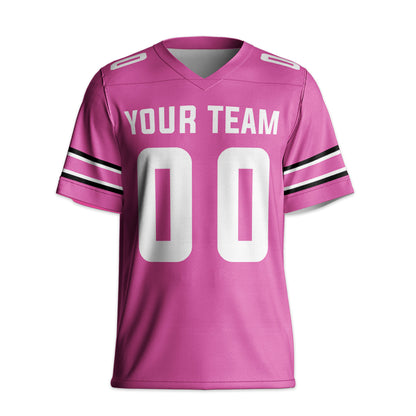 Personalized Team Name Cool Style Pink Football Jersey