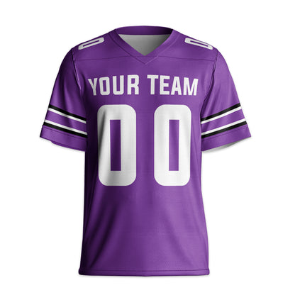 Personalized Team Name Cool Style Purple Football Jersey