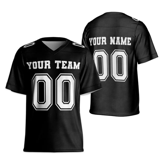 Personalized Team Name Make Your Own Style Black Football Jersey