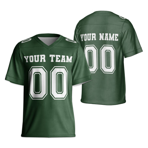 Personalized Team Name Make Your Own Style Forest Green Football Jersey