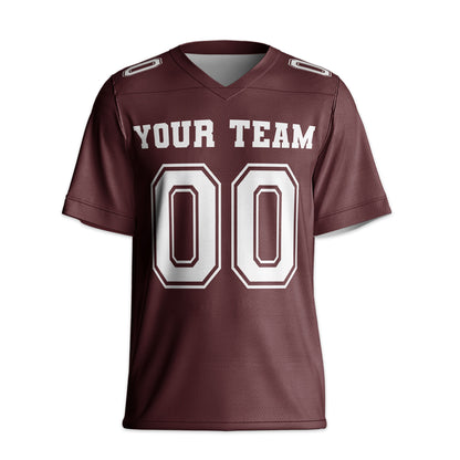 Personalized Team Name Make Your Own Style Maroon Football Jersey