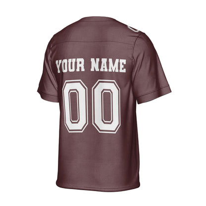 Personalized Team Name Make Your Own Style Maroon Football Jersey
