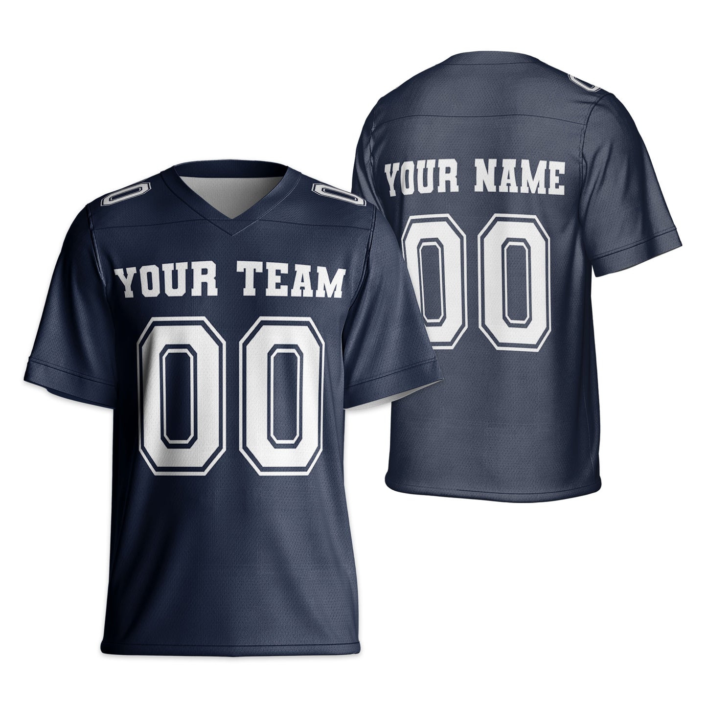 Personalized Team Name Make Your Own Style Navy Football Jersey
