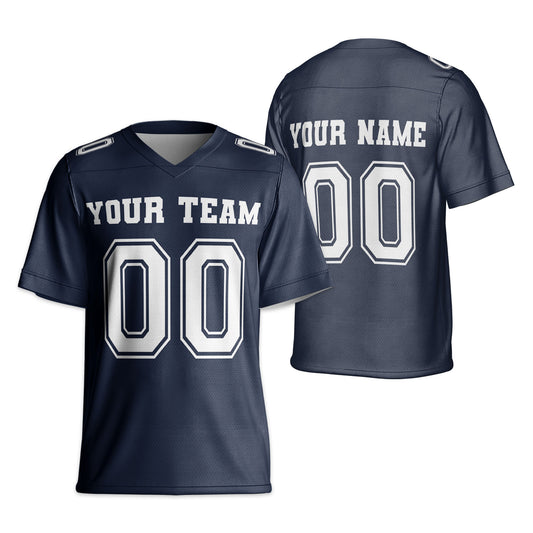 Personalized Team Name Make Your Own Style Navy Football Jersey