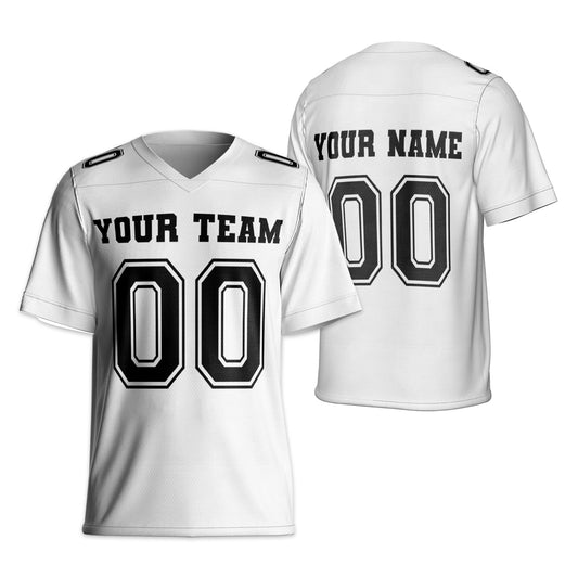 Personalized Team Name Make Your Own Style White Football Jersey