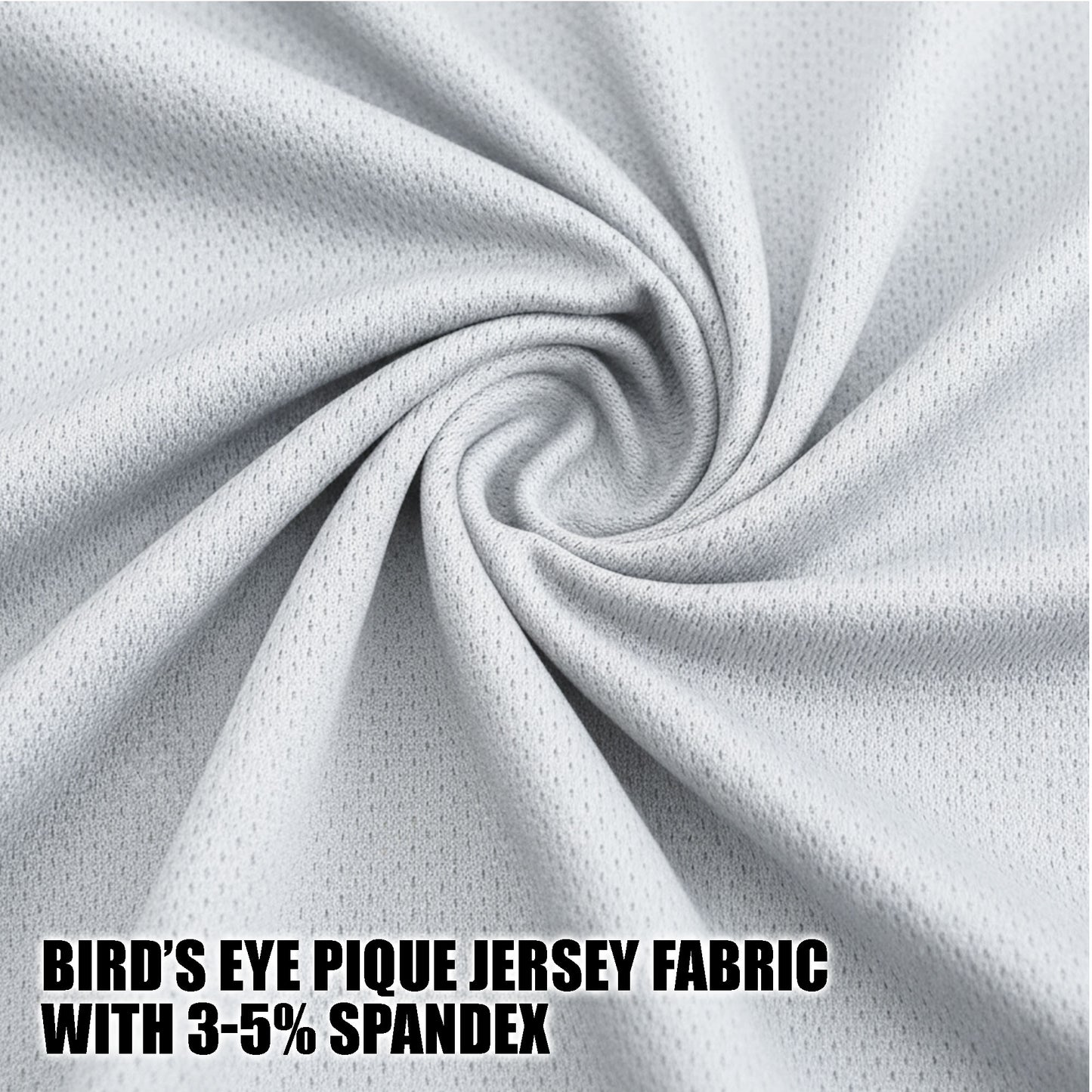 Custom Cyan and White Pickleball Polo