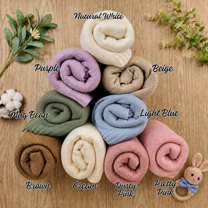 Personalized Embroidery Floral Wreath Baby Blanket