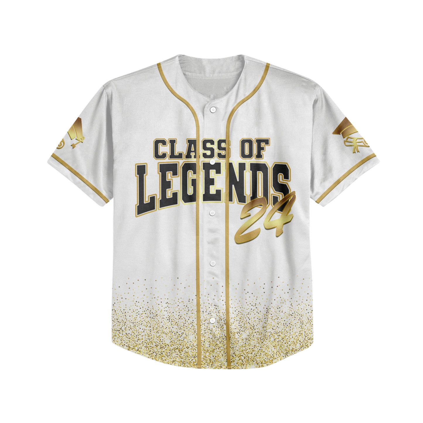 Custom Class of Legends White Baseball Jersey
