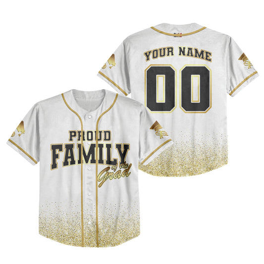 Custom Crew of the Grad White Baseball Jersey