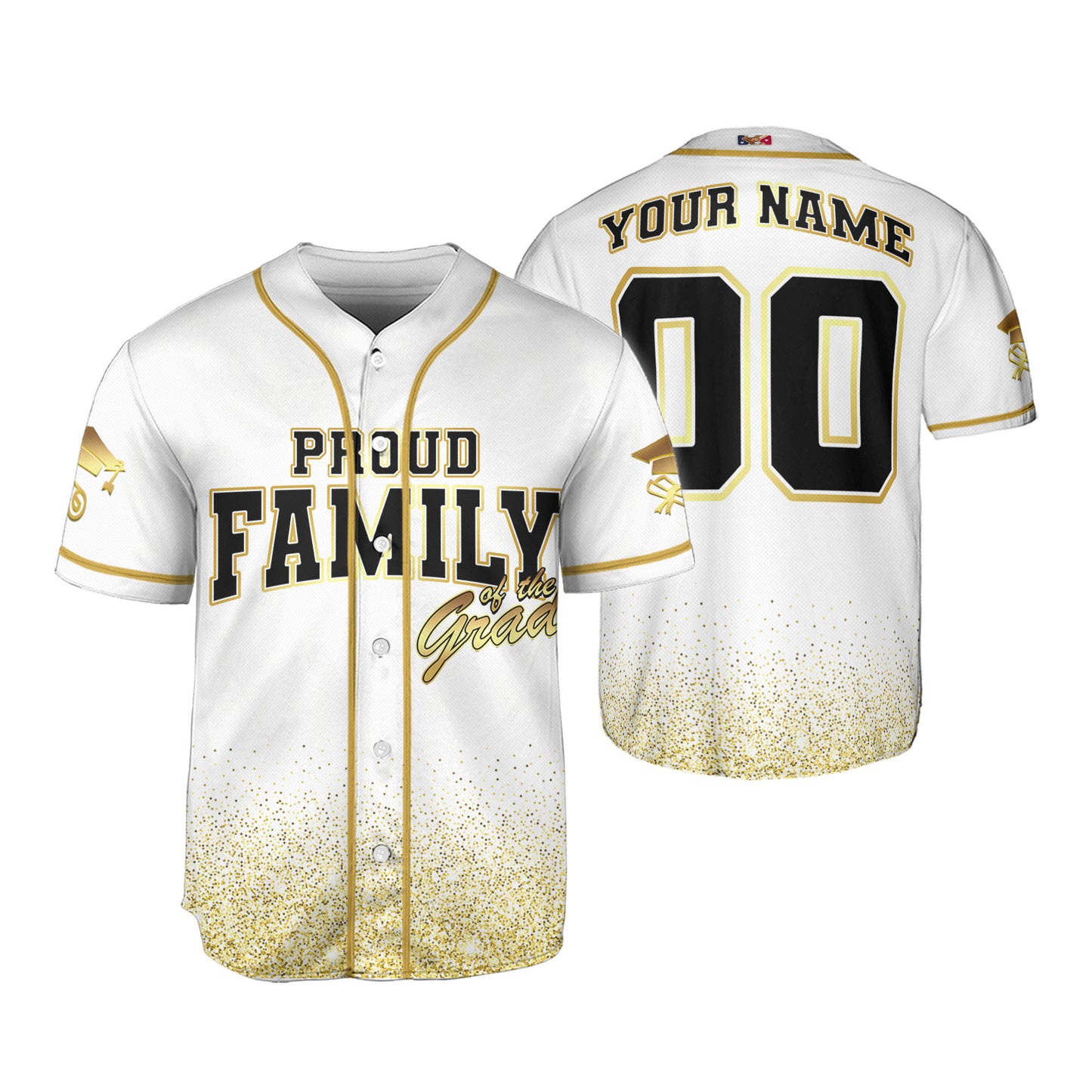 Custom Crew of the Grad White Baseball Jersey