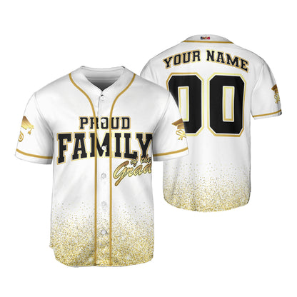 Custom Crew of the Grad White Baseball Jersey