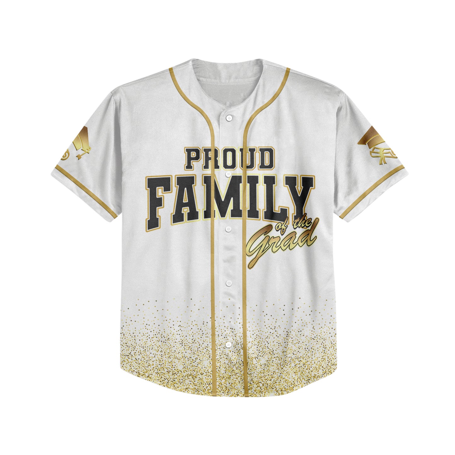 Custom Crew of the Grad White Baseball Jersey